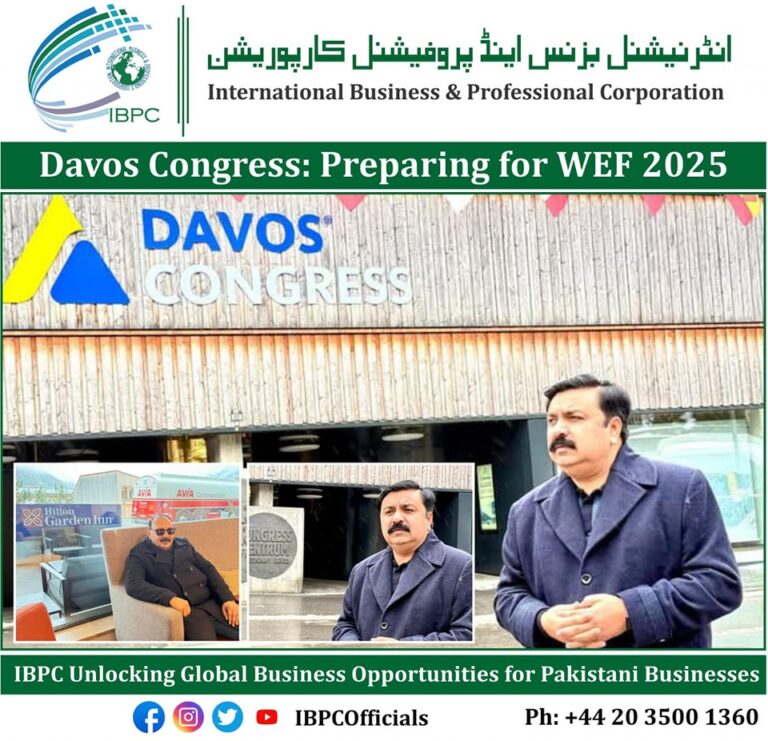 IBPC’s Visit to Davos Congress and Plans for WEF 2025.
