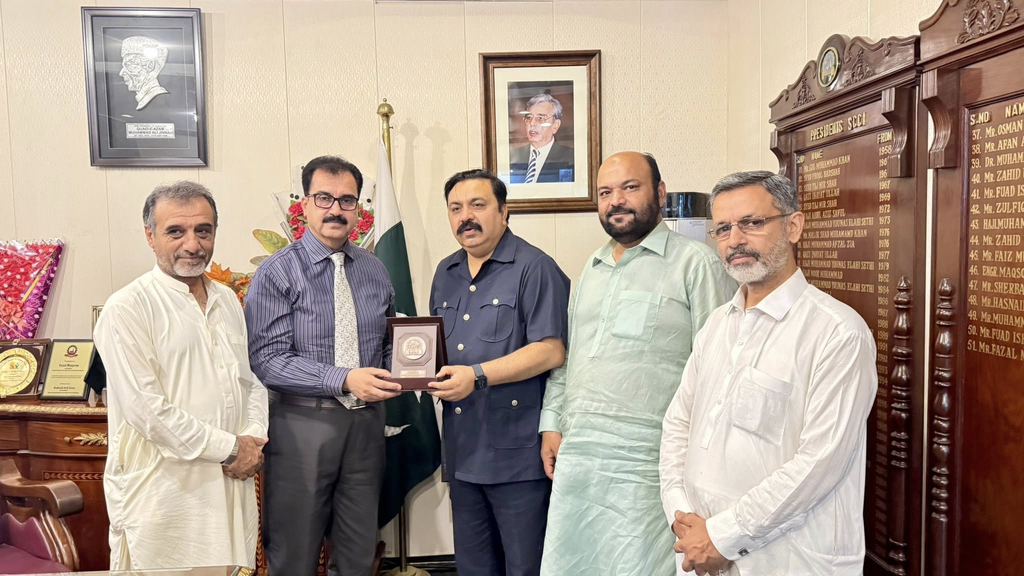 Meeting with SCCI President on Global Promotion Initiatives.