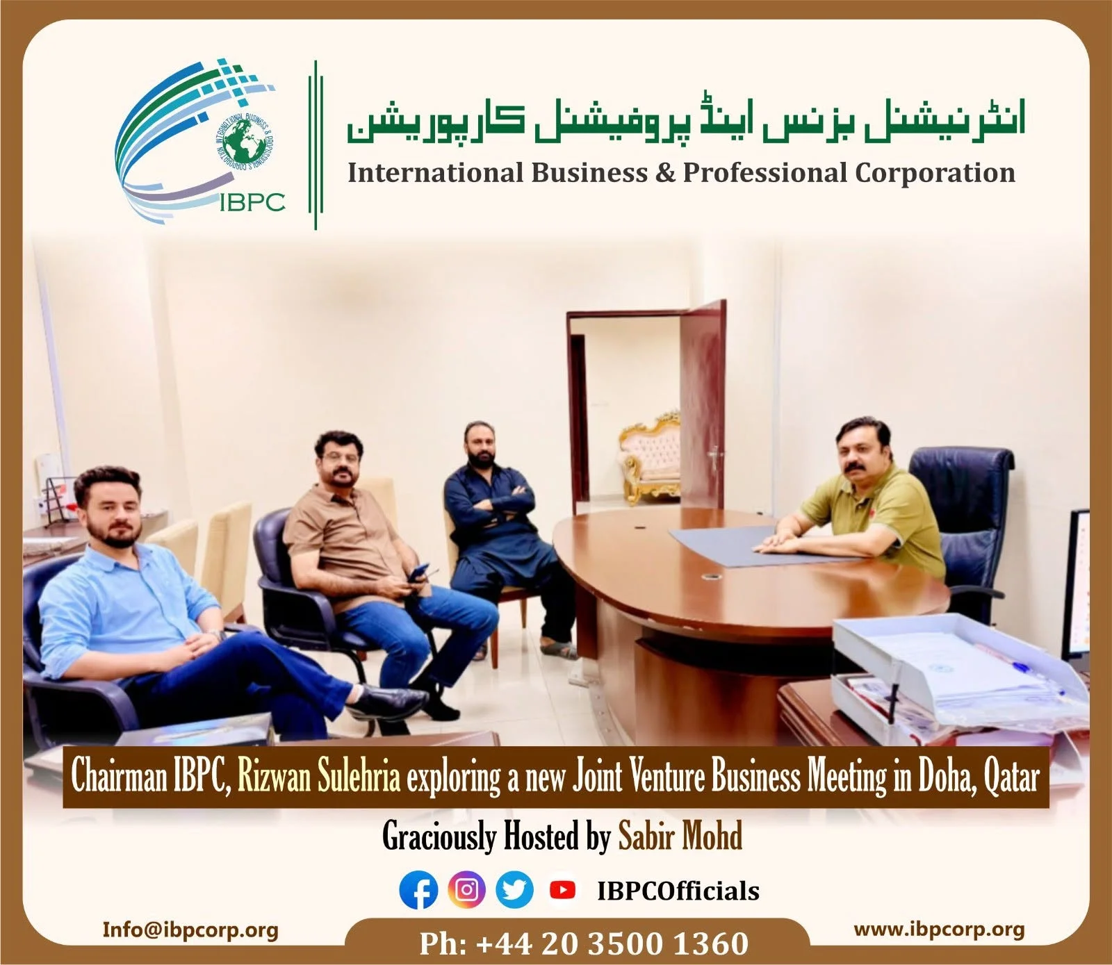 Strengthening Global Partnerships: Productive Business Meeting in Doha, Qatar